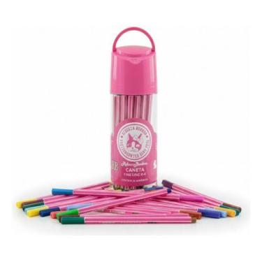 Imagem de Canetas Coloridas Rebecca Bonbon Fine Line 36 Cores C/estojo - - Sky P