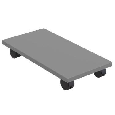 Imagem de Suporte Para Cpu Com Rodízios Cyber L03 Cinza - Lyam - Lyam Decor