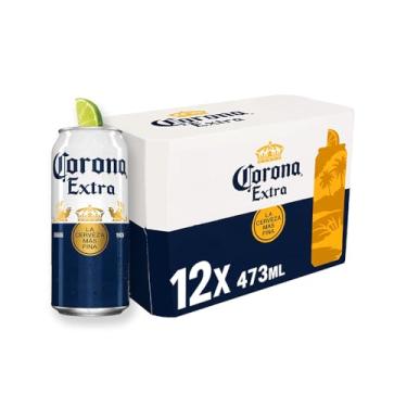Imagem de Cerveja Corona Extra Lata 473ml - Pack com 12 unidades