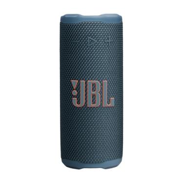 Imagem de JBL, Caixa de Som, Grip, Bluetooth, Portátil, À Prova D'água e Poeira, Bateria de até 46h, Auracast, Som JBL Pro, AI Sound Boost, 16W RMS - Azul