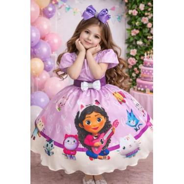 Imagem de Vestido Infantil Tematicos Luxo A Casa Magica da Gabby - Genérico, Lil