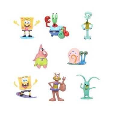 Imagem de Conjunto De Brinquedos De Figuras Do Bob Esponja E Patrick Estrela Kaw