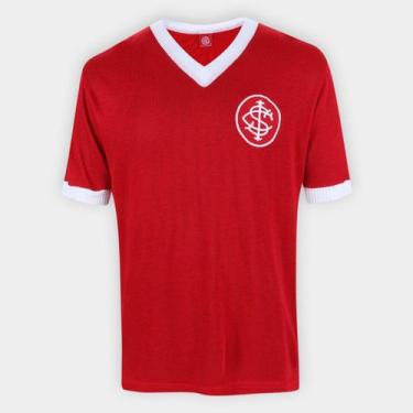 Imagem de Camisa Internacional Retrô n 7 Masculina - Oldoni Sports, Vermelho, M