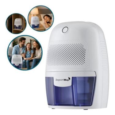 Imagem de Desumidificador De Ar Ambiente Eletrico Antimofo 600ml Portátil c/ Led