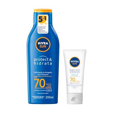 Imagem de NIVEA SUN Protetor Solar Protect & Hidrata FPS 70 + SUN Facial toque seco FPS70 40ML