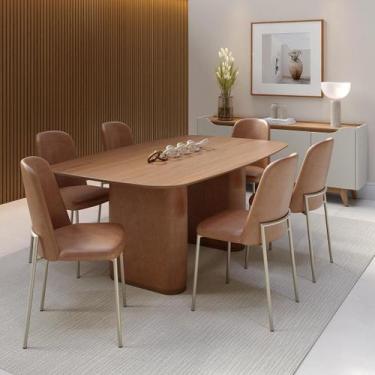 Imagem de Mesa de Jantar Retangular para 6 Lugares Lintz 184 cm - PROVINCIA