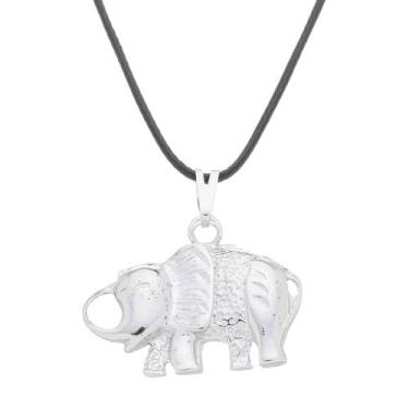 Imagem de Colar Elefante 22mm  Sunshine Cristais, Prata