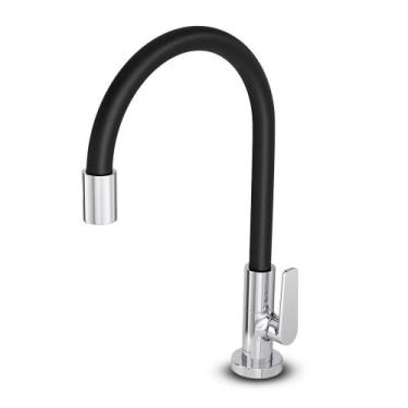 Imagem de Torneira para Cozinha Deca Motion Mesa Preto e Cromado - DECA METAL