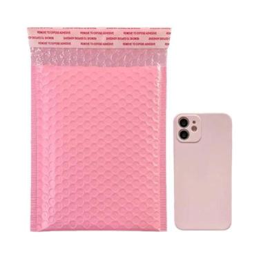 Imagem de Envelopes De Bolha Poliéster Rosa Verde Azul 20 Peças, Envelopes Almof