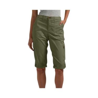 Imagem de Shorts Cargo Femininos Slim Retos Primavera Verão Moda Casual Multibol