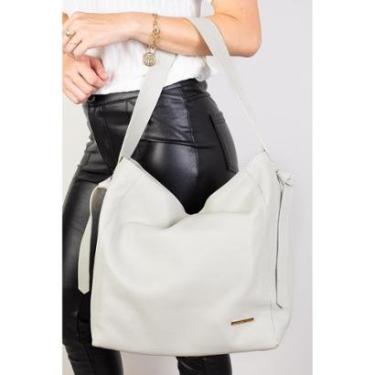 Imagem de Bolsa sacola de ombro em couro croco Mara-Feminino