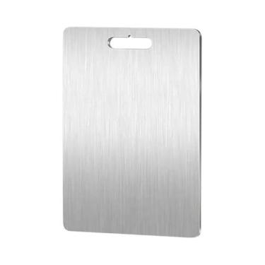 Imagem de Tábua De Corte Em Aço Inoxidável 304, Grau Alimentício, Portátil, Dupl