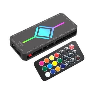 Imagem de Controlador De Ventiladores TEUCER Para Gabinete De PC Com 9 Portas AR