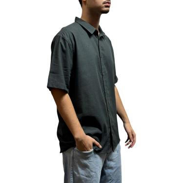 Imagem de Camisa Botao Manga Curta Fake Chumbo- Fatal-Masculino