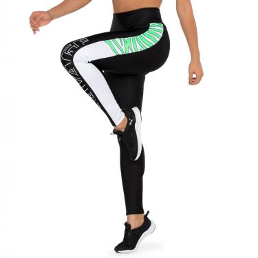 Imagem de Legging Savage Platinado e Estampa Emborrachada Donna Carioca-Feminino