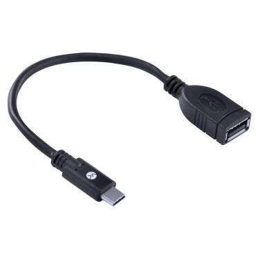 Imagem de Adaptador Tipo C X Usb 2.0 Fêmea Função Otg - Conexão Com Smartphones - Acotgu-20cm