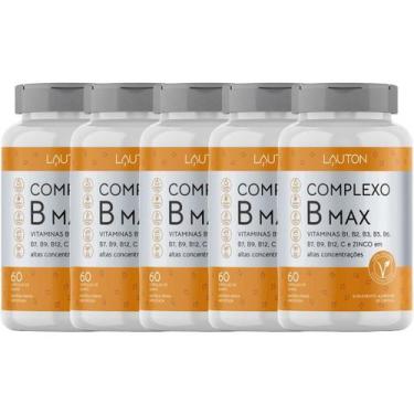 Imagem de Kit 5X Complexo B Max - 60 Cápsulas - Lauton Nutrition