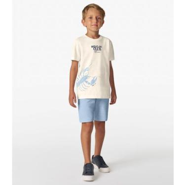 Imagem de Bermuda Infantil Com Bolsos E Cadarço Trick Nick Azul, 8, Azul