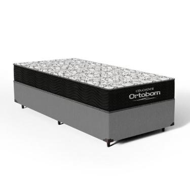 Imagem de Cama Box + Colchão - Espuma D45 Ortopédico Ortobom Airtech 150 Solteir