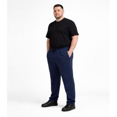 Imagem de Calça Masculina De Moletom Plus CDKA Azul, G3, Azul