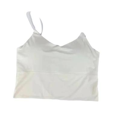 Imagem de Camisola Esportiva Sem Costura Em Seda Gelada Para Mulheres, Top Com A