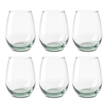 Imagem de Jogo de Copos de Vidro Transparente Gourmet 450ml 6 peças - Class Home
