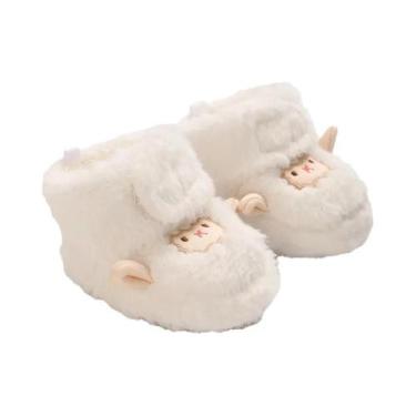 Imagem de Botas De Inverno Para Bebês De 0 a 1 Ano, Quentes, Fofas, Com Solado M