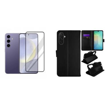 Imagem de Capa Carteira Estojo Flip + Película 3D Vidro Para Samsung Galaxy A37 