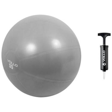 Imagem de Bola Ginástica Gym Ball Vollo VP1034 55 cm 300 Kg com Bomba - Vollo Sp