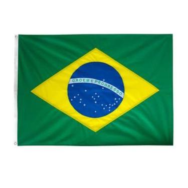 Imagem de Bandeira do BRASIL, Padrão Oficial 2P (0.90 x 1.28m), Brasões Frente e