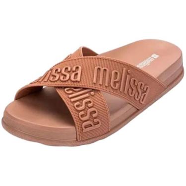 Imagem de Chinelo Feminino Slide Conforto Macio Cozy Lover II Melissa, Marrom, 3