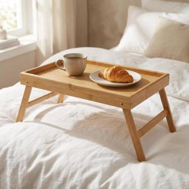 Imagem de Suporte Escolar Para Criança Comer Na Cama Mesa De Lanche Pequena Port