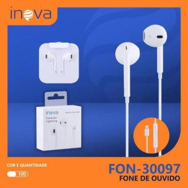 Imagem de Headphone com entrada lightning inova fon-30097 - N/I