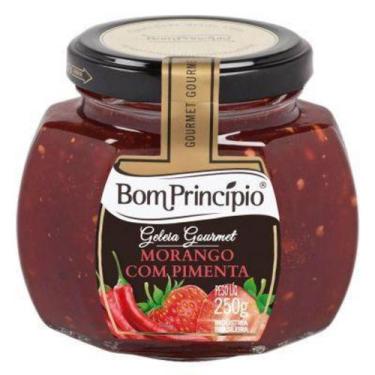 Imagem de Geleia Morango C/Pimenta 250gr Bom Principio