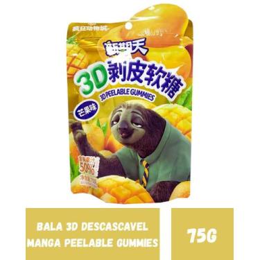 Imagem de Bala 3d descascavel manga peelable gummies 75g - BOBO CANDY
