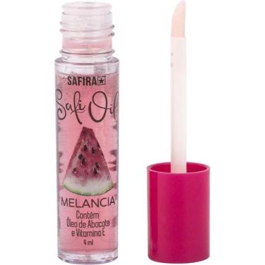 Imagem de Lip Oil Gloss Labial Safira Safi OIl MELANCIA