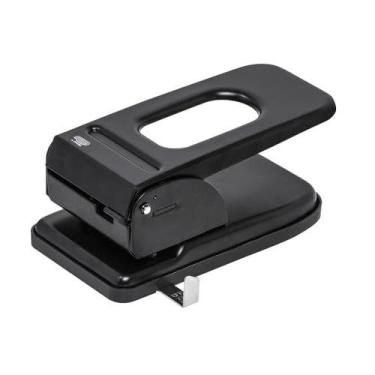 Imagem de Perfurador De Papel Metal 2 Furos P/60Fls Preto - BRW