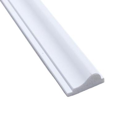 Imagem de Rodameio de Poliestireno 3,7CMX15MM Liso 2,4 Metro Linear Branco Gradd