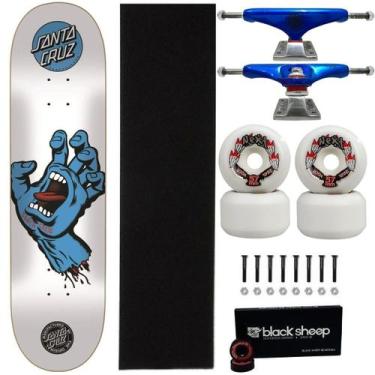 Imagem de Skate Santa Cruz Montado 8.0 Truck Gingo 139 Roda Next 57mm Cor:Branco