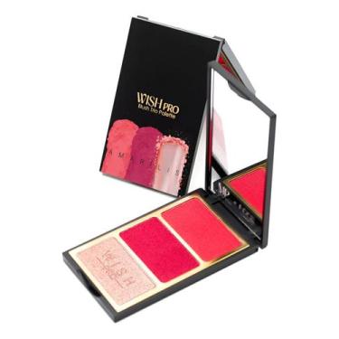 Imagem de PALETA DE BLUSH WISH TRIO PALETTE MICHELLY PALMA A PROVA D'ÀGUA Cor:AM