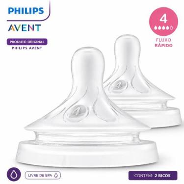 Imagem de Kit 2 Bicos Mamadeira Silicone Pétala 3.0 Philips Avent Fluxo Rápido N