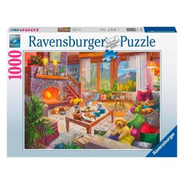 Imagem de Puzzle 1000 peças Sala Aconchegante Ravensburger 12000293