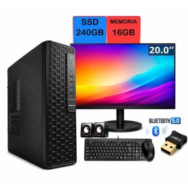 Imagem de Pc Computador Pdv Win11 Completo Slim Intel I7 4a 16Gb Ssd 480 Bluetoo