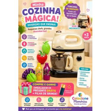 Imagem de Batedeira de Brinquedo Infantil Faz de Conta Infantil Som e Movimento 