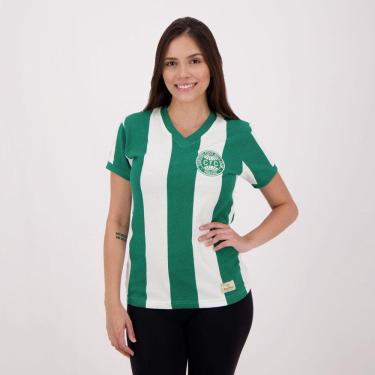 Imagem de Camisa Coritiba 1985 Liga Retrô Feminina Branca e Verde