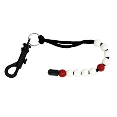 Imagem de harayaa Marcador de golfe, contador de pontuação, acessórios esportivos de golfe. Branco e vermelho, conforme descrito