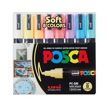 Imagem de Marcador, Uni-Ball, 61.0000, Multicor, Pacote De 8