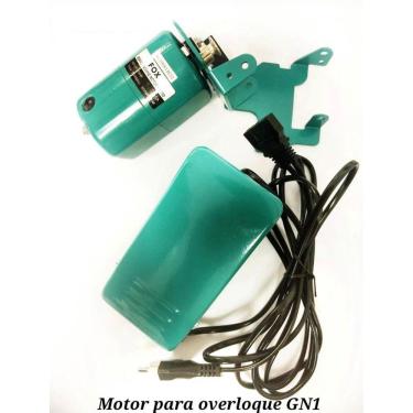 Imagem de Motor Maquina Overlock Sequinha Gn1 Verdinha Chinezinha Semi- 150w-Verde-Rotação: 8000 Rpm Potência: 150 Wats Tensão: 110v ou 220v .