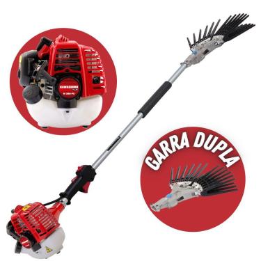 Imagem de Derriçadeira Profissional com Motor Kawashima Plus M 260PS á Gasolina Haste 1100mm, Mãozinha Dupla Nakashi e Transmissão com 8 Rolamentos Agulha