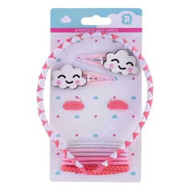 Imagem de Kit Arco Tic Tac Infantil Coral Nuvem PIMPOLHO 82304
